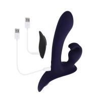 Vibrador Strap-On Conejito Control Remoto Evolved - Púrpura