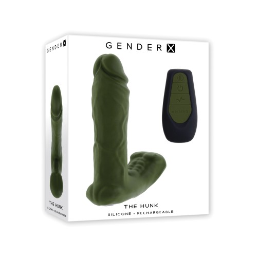 Gender X The Hunk Dual Anal Vibrator Remote Green