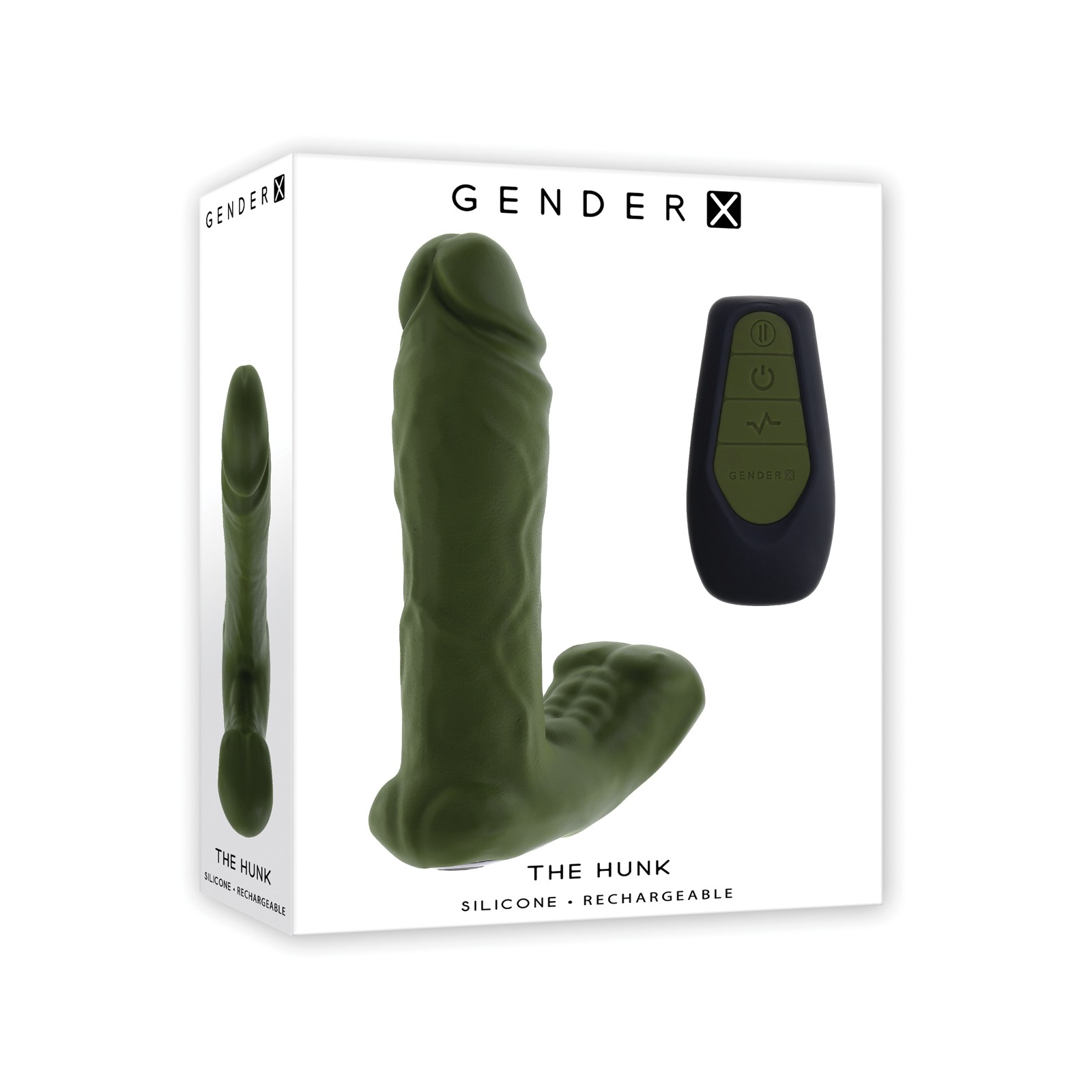 Gender X The Hunk Dual Anal Vibrator Remote Green