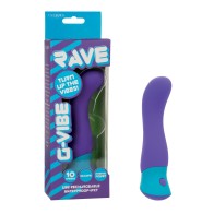 Masajeador Curvado Rave G-Vibe Púrpura Azul