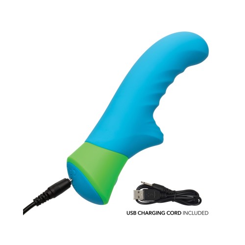 Rave Ridged-G Massager Blue Green