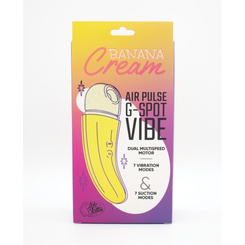 Natalies Toy Box Banana Cream Air Pulse G-Spot Vibrator Yellow