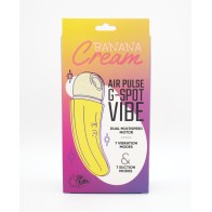 Natalies Toy Box Banana Cream Air Pulse G-Spot Vibrator Yellow