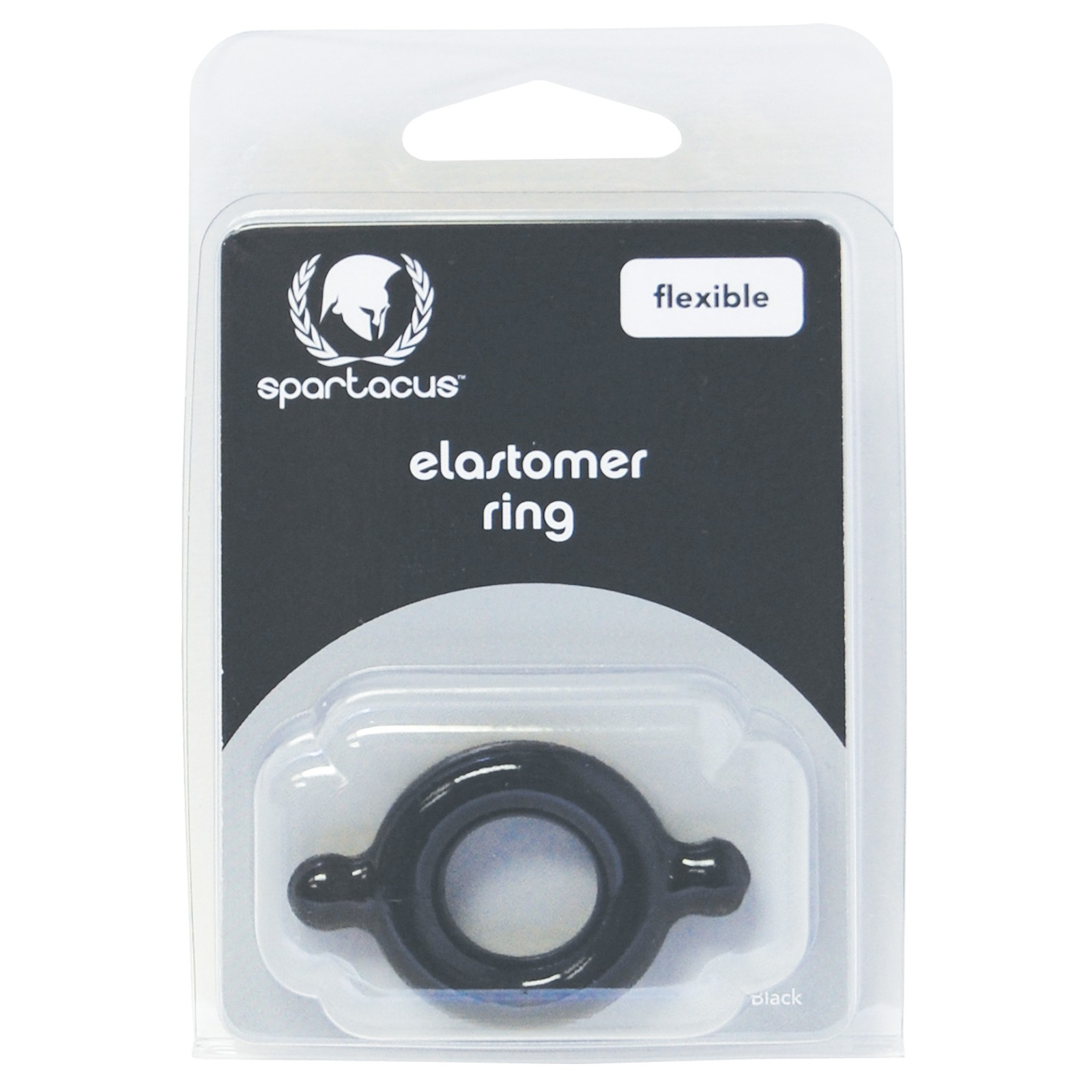 Cock Ring de Elastómero Spartacus Negro