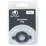 Cock Ring de Elastómero Spartacus Negro