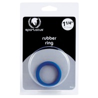 Spartacus 1.25" Rubber Cock Ring - Blue