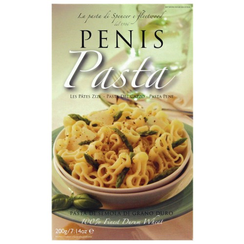 Divertida Pasta en Forma de Pene para Fiestas