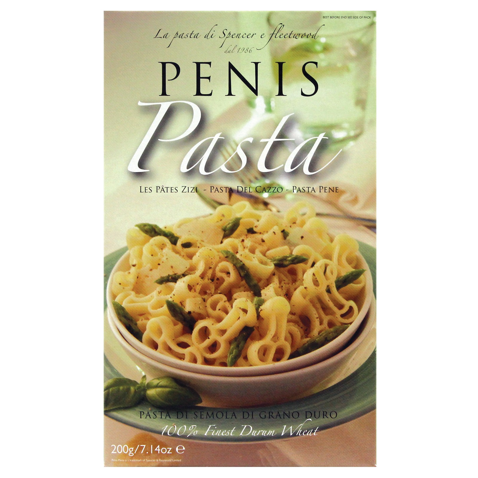 Divertida Pasta en Forma de Pene para Fiestas