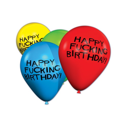 Happy Birthday Balloons - Bag of 8