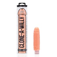 Kit Clone-A-Willy Vibrante Tono de Piel Claro - Dildo Casero