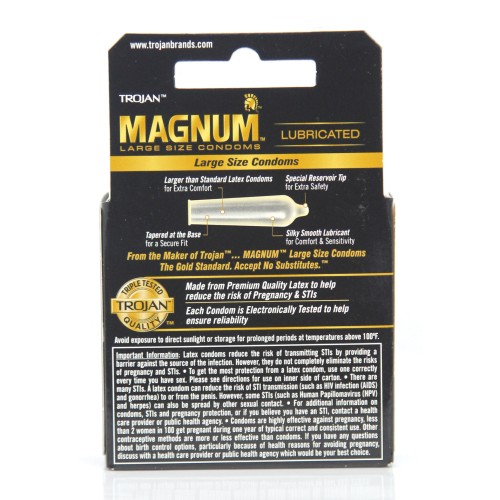 Trojan Magnum Condones Caja de 3