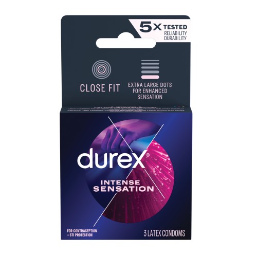 Condones Durex Intense Sensation - Caja de 3