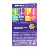 Condones Trojan Pleasure - Caja Variada de 12