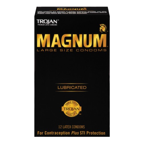 Condones Trojan Magnum - Caja de 12