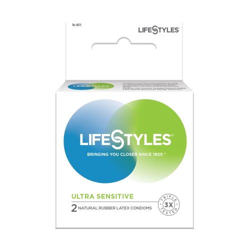 Lifestyles Ultra Sensitive Condoms Box of 3