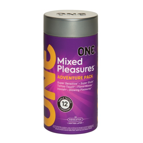 Condones One Mixed Pleasures Tarro - 12 Variedades