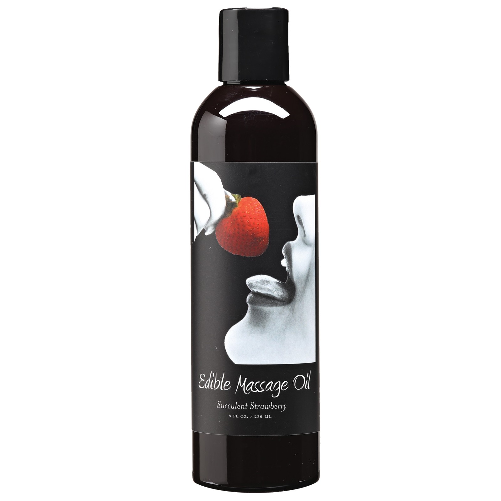 Earthly Body Edible Strawberry Massage Oil - 8 oz