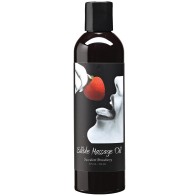 Earthly Body Edible Strawberry Massage Oil - 8 oz