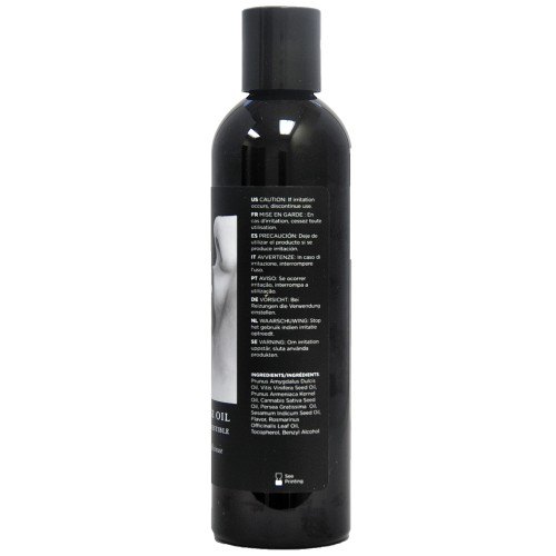 Aceite de Masaje Comestible Earthly Body Fresa - 8 oz