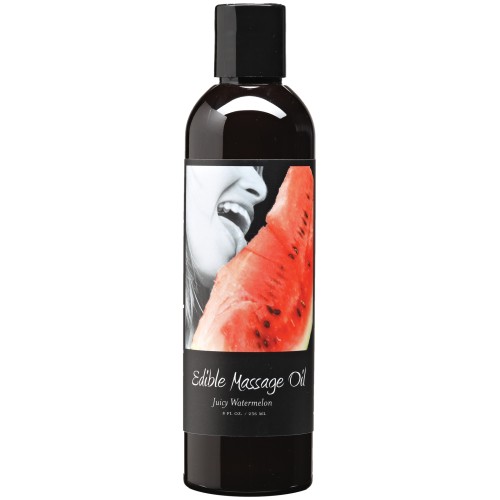 Earthly Body Edible Massage Oil Watermelon 8 oz