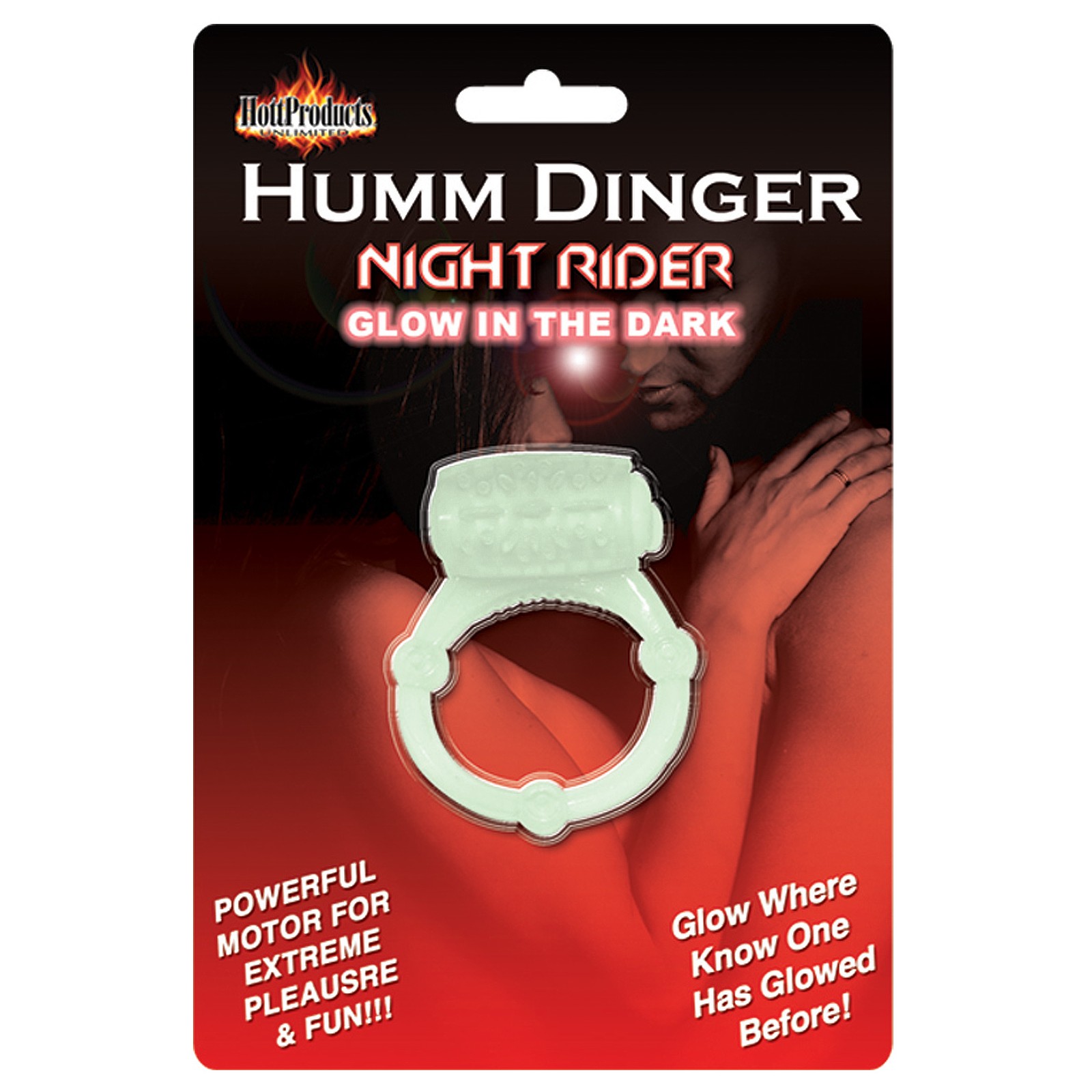 Humm Dinger Vibrating Cockring - Glow In The Dark Design