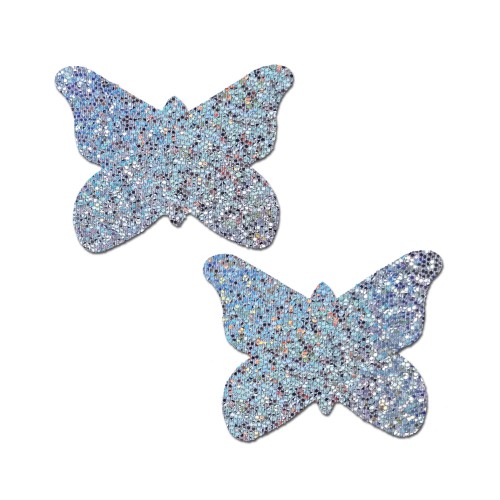 Pastease Premium Glitter Butterfly - Plata O/S