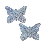 Pastease Premium Glitter Butterfly - Plata O/S