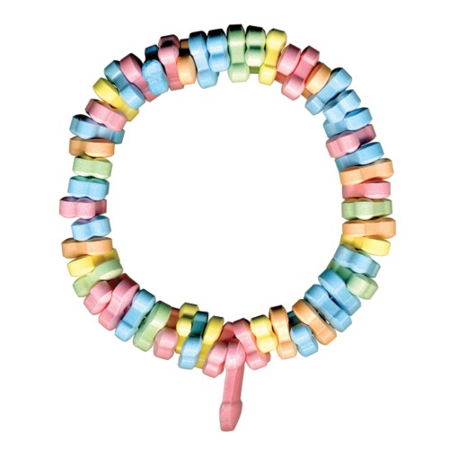 Rainbow Penis Candy Necklace Multi-Color