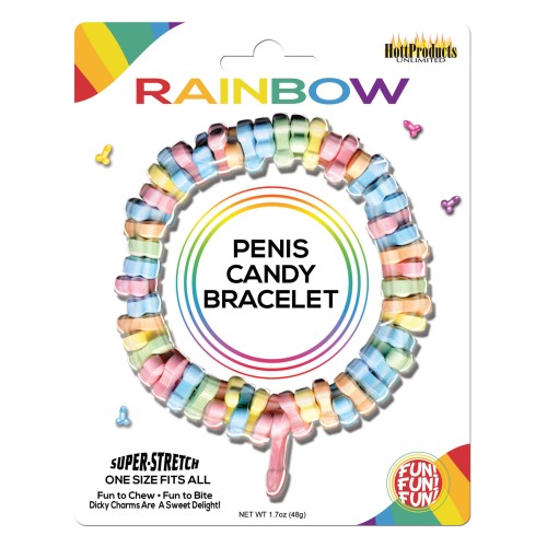 Rainbow Penis Candy Bracelet Assorted