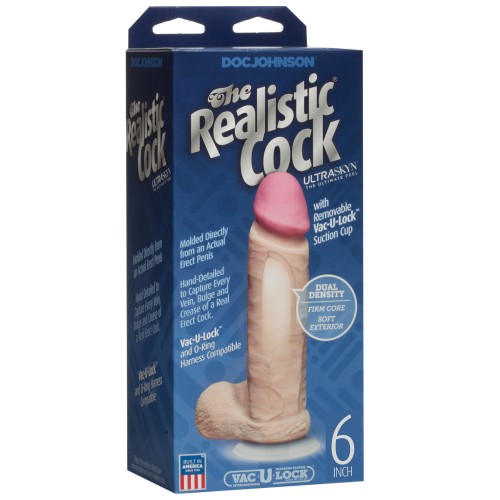 Pene Realista Ultraskyn de 6 Pulgadas - Blanco