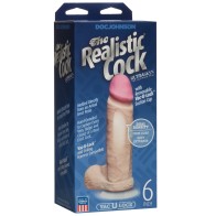 Realistic 6-Inch Ultraskyn Cock - White