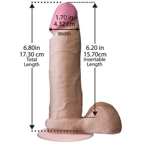 Realistic 6-Inch Ultraskyn Cock - White