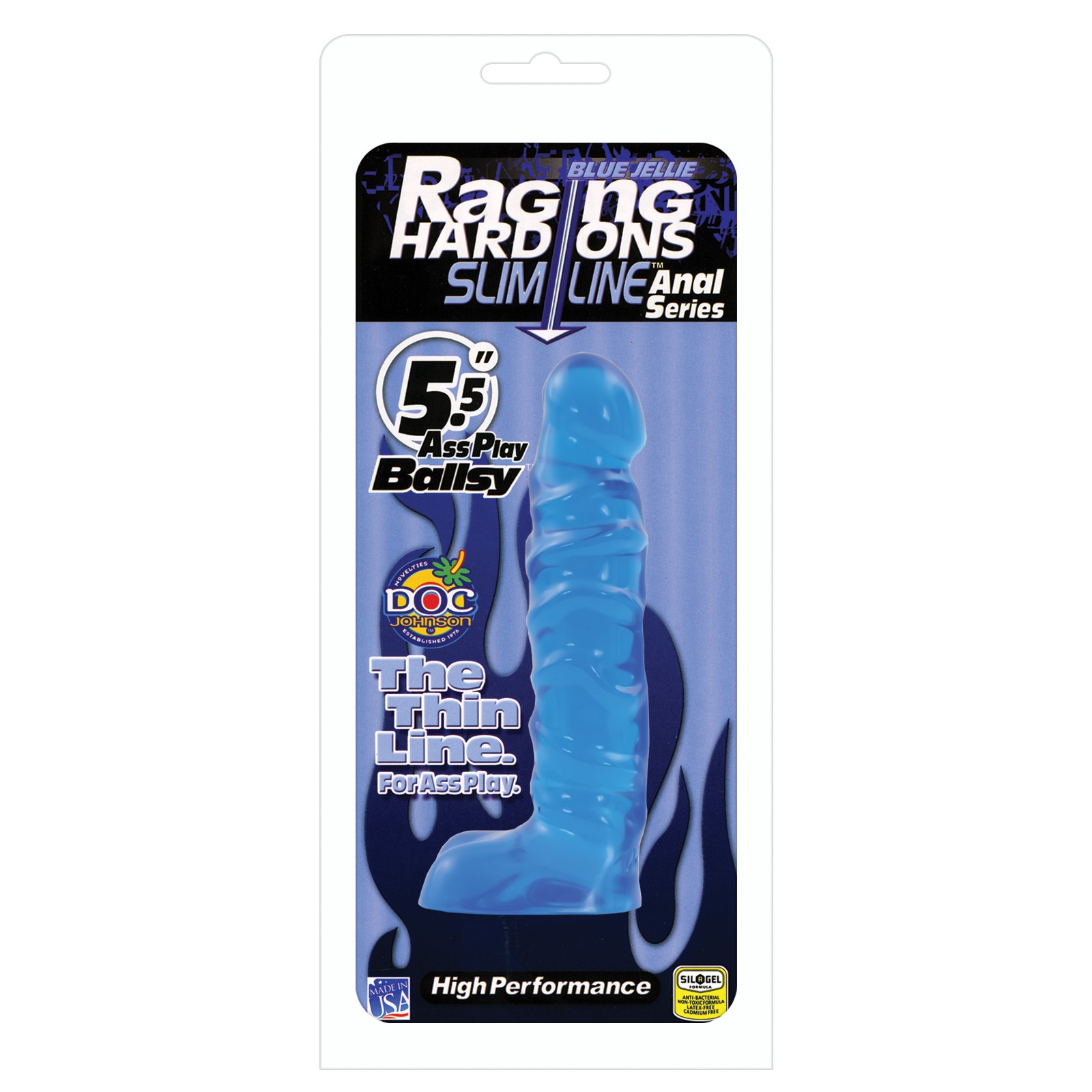 Raging Hard Ons Slimline 5.5 Gel Azul