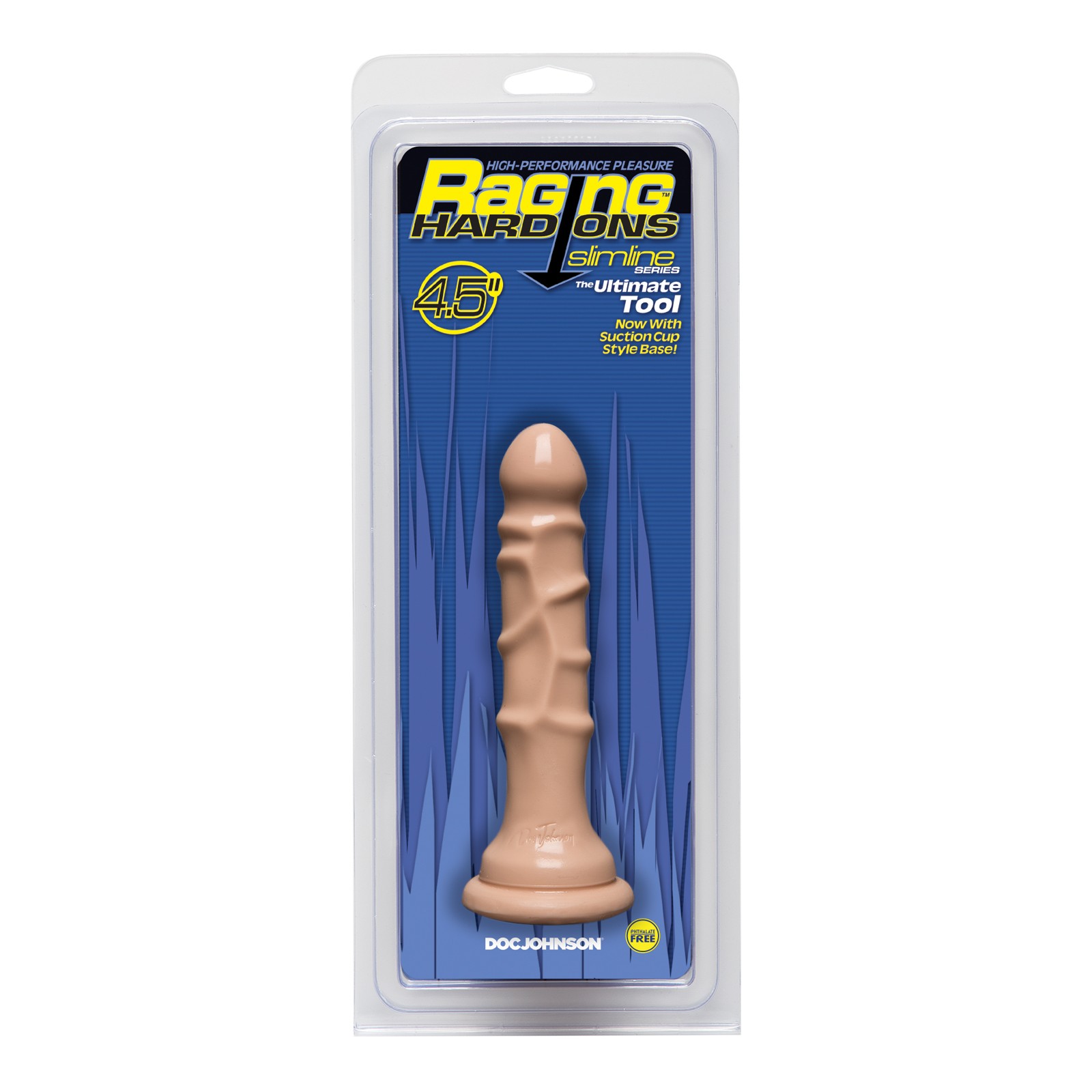 Raging Hard Ons Slimline Dong with Suction Cup - Flesh