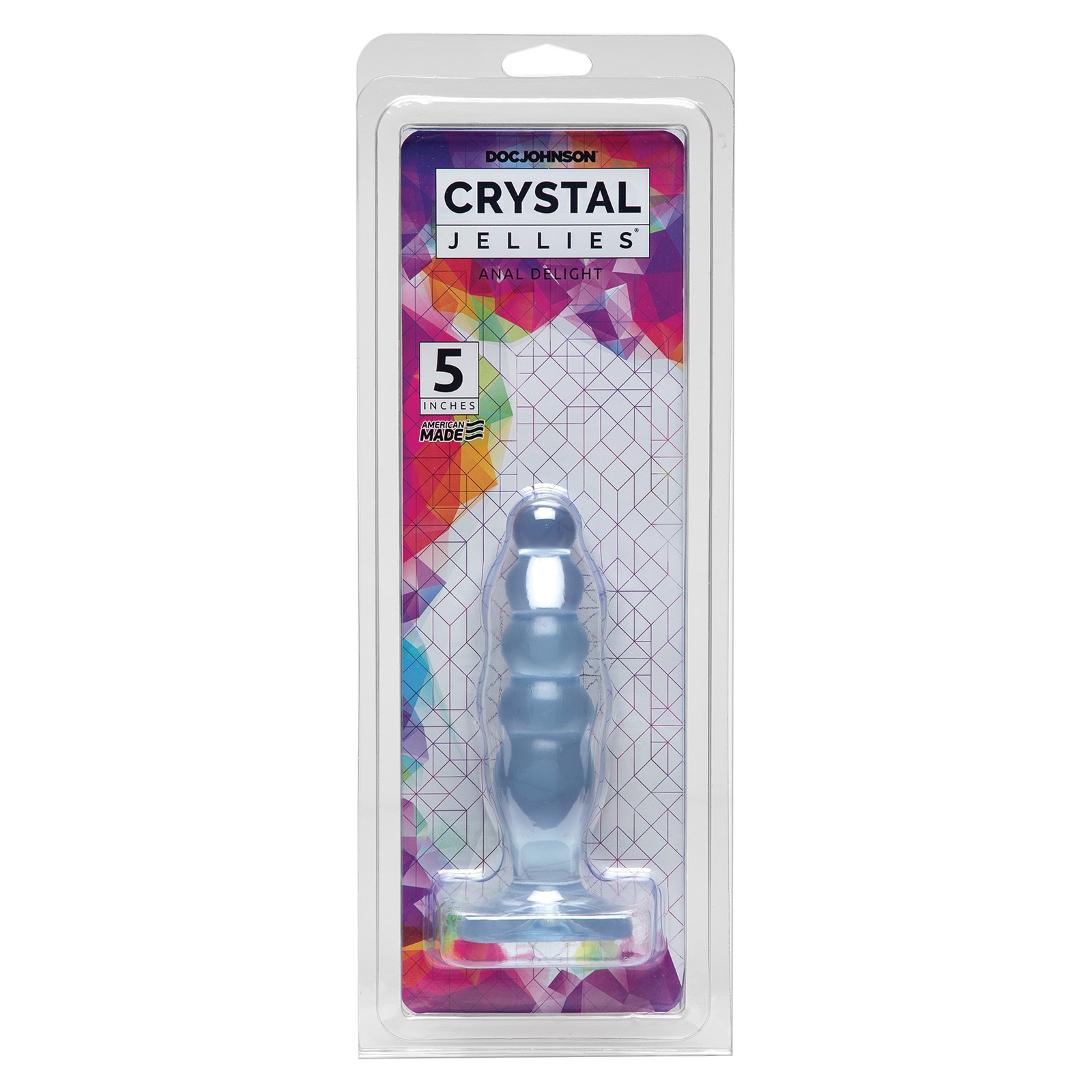 Crystal Jellies 5" Delicia Anal Claro