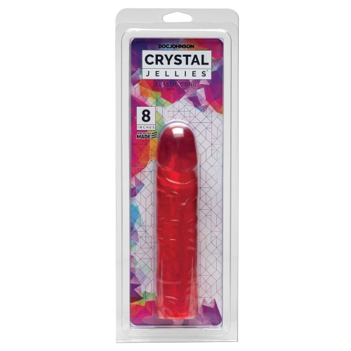 Crystal Jellies 8 inch Classic Dildo - Pink