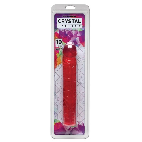 Crystal Jellies 10" Classic Dildo - Ultimate Fun