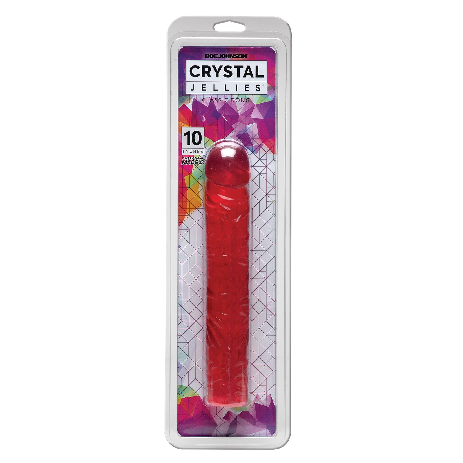 Dildo Clásico Crystal Jellies 10" - Diversión Total