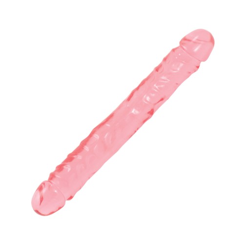 Dildo Doble Crystal Jellies 12" Jr. para Placer Versátil