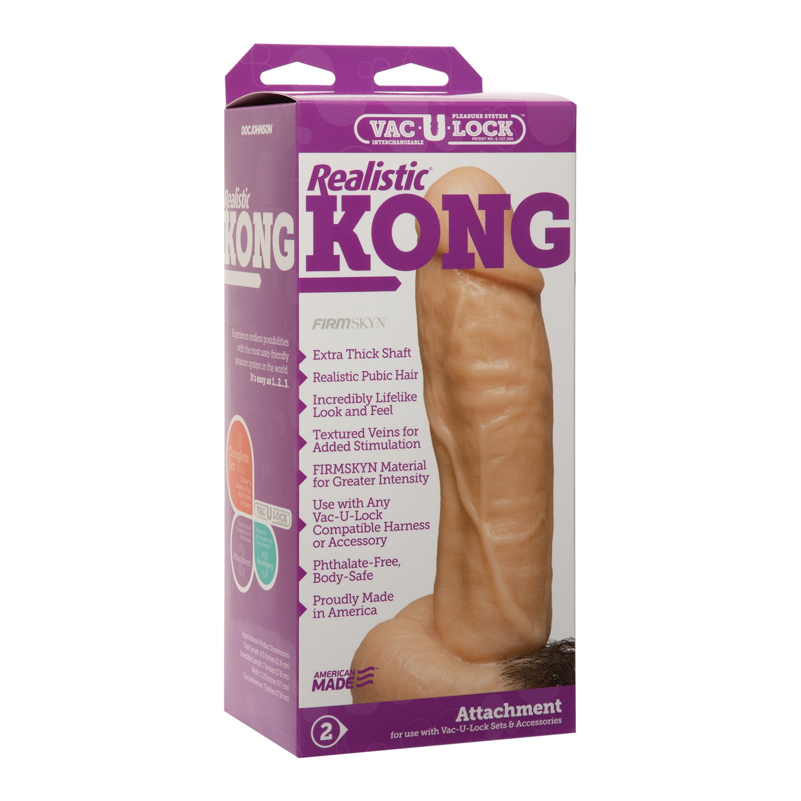 Realista Vac-U-Lock Kong - Blanco