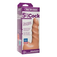 Pene Realista Vac-U-Lock 5.5 Pulgadas Raging Hard Carne