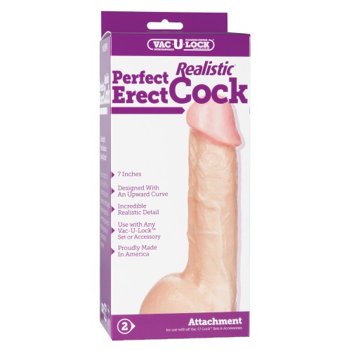 Vac-U-Lock 7" Perfect Realistic Cock