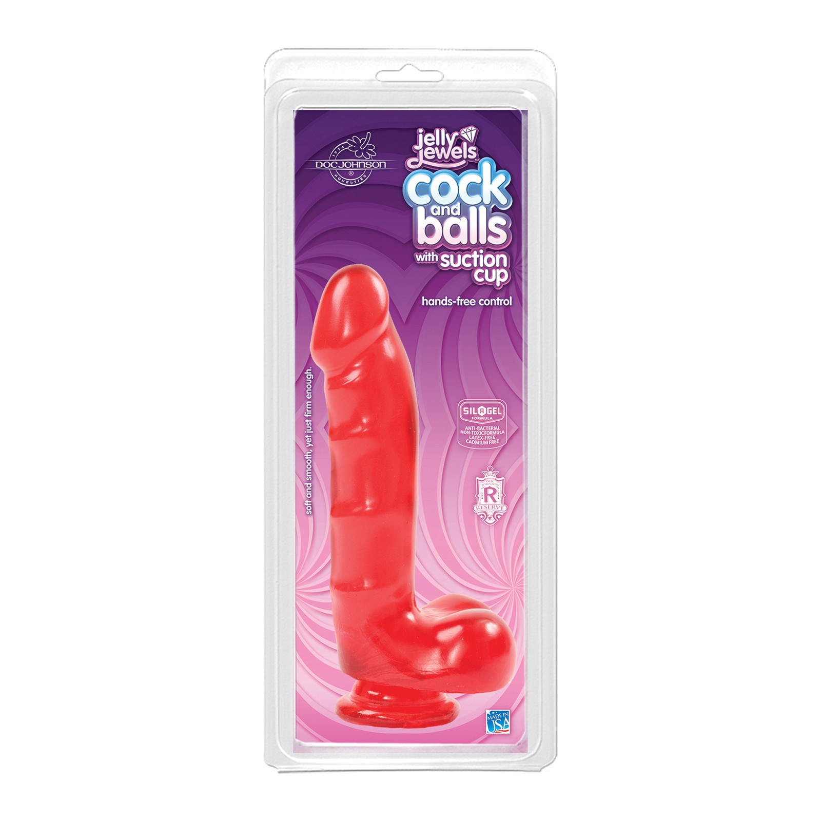 Jelly Cock with Suction Cup for Hands-Free Fun