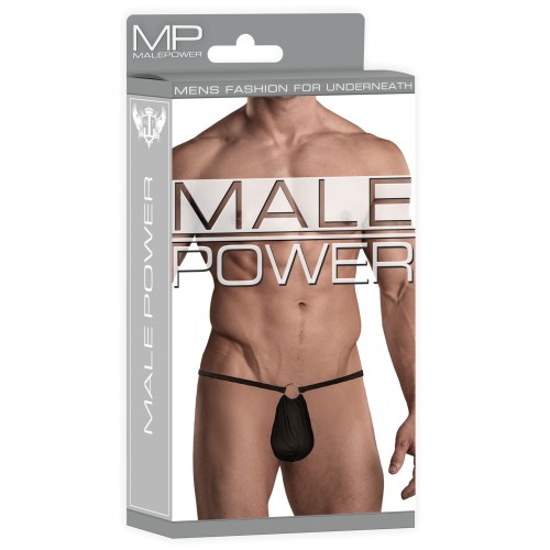 Male Power G-String Front Ring Black O/S