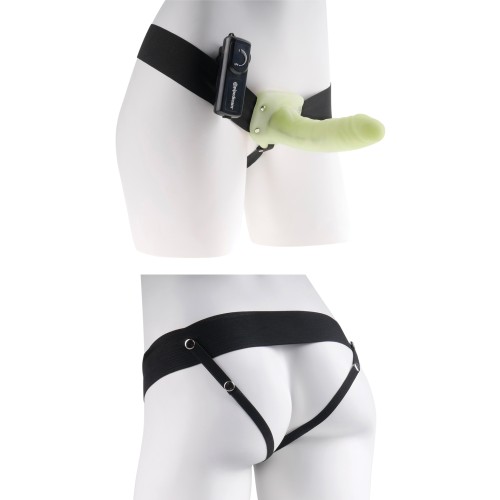 Fetish Fantasy Vibrating Hollow Strap-On Glow in the Dark