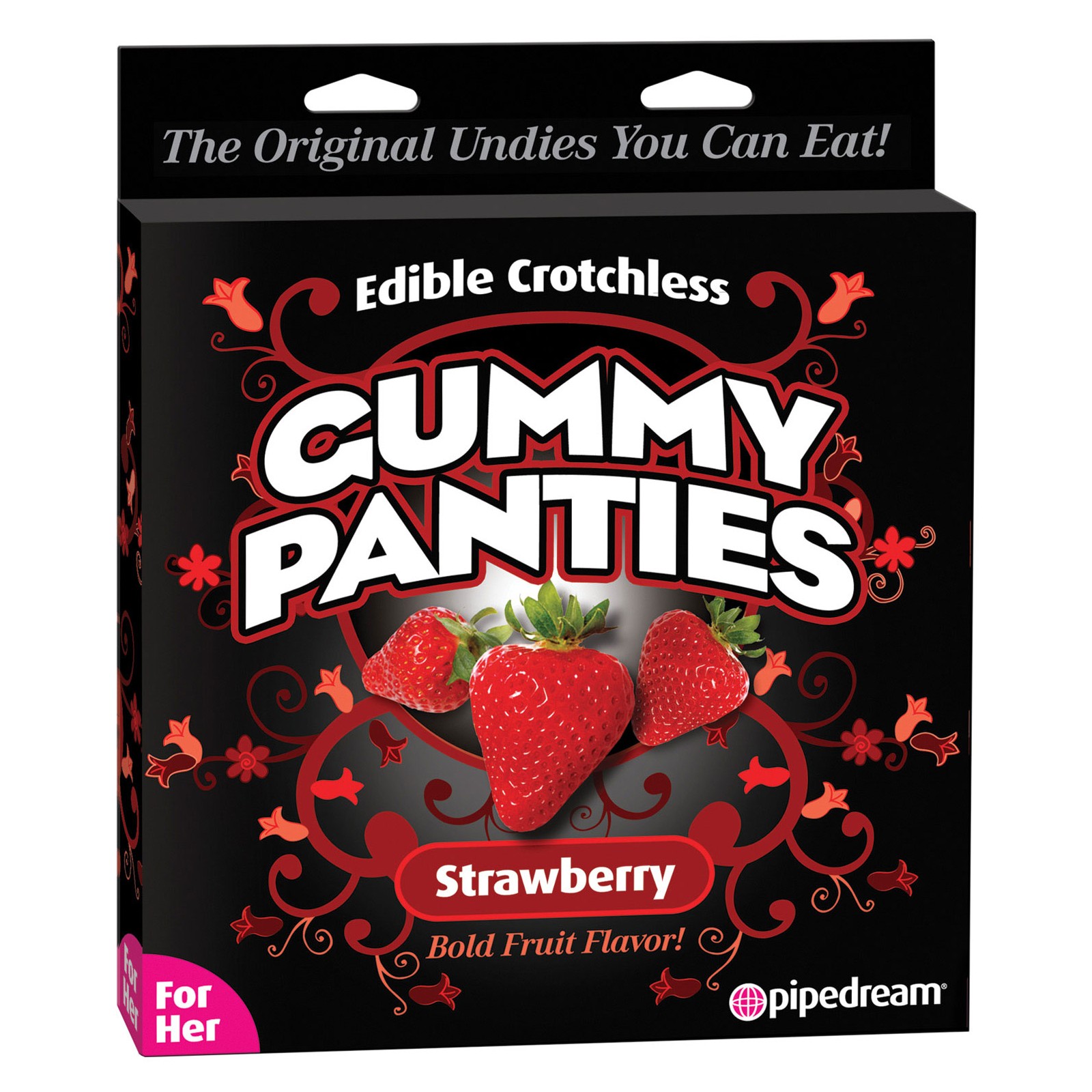 Strawberry Edible Crotchless Gummy Panty for Sweet Lovers