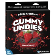 Edible Male Gummy Undies - Strawberry