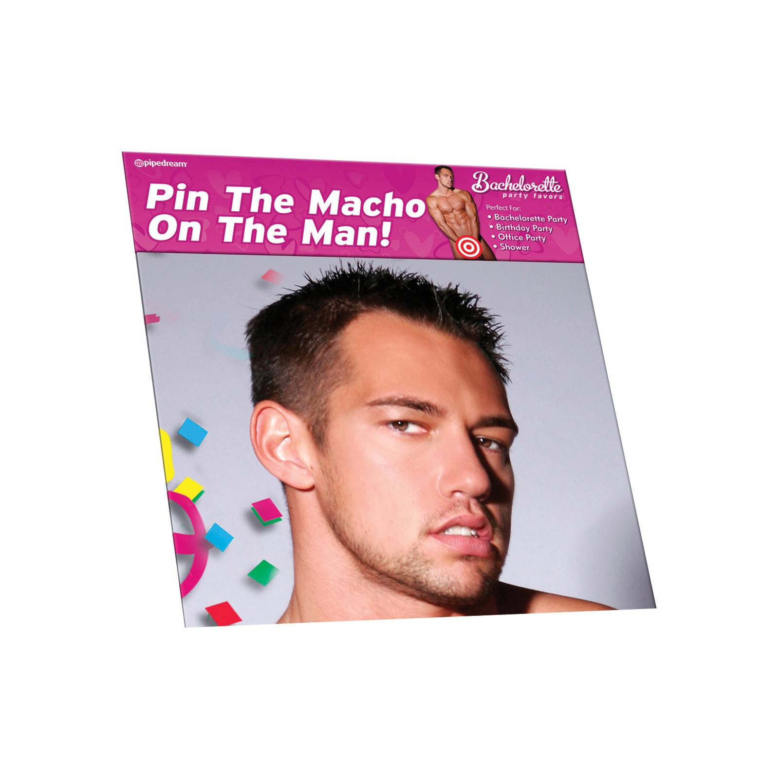 Pin the Macho Party Game