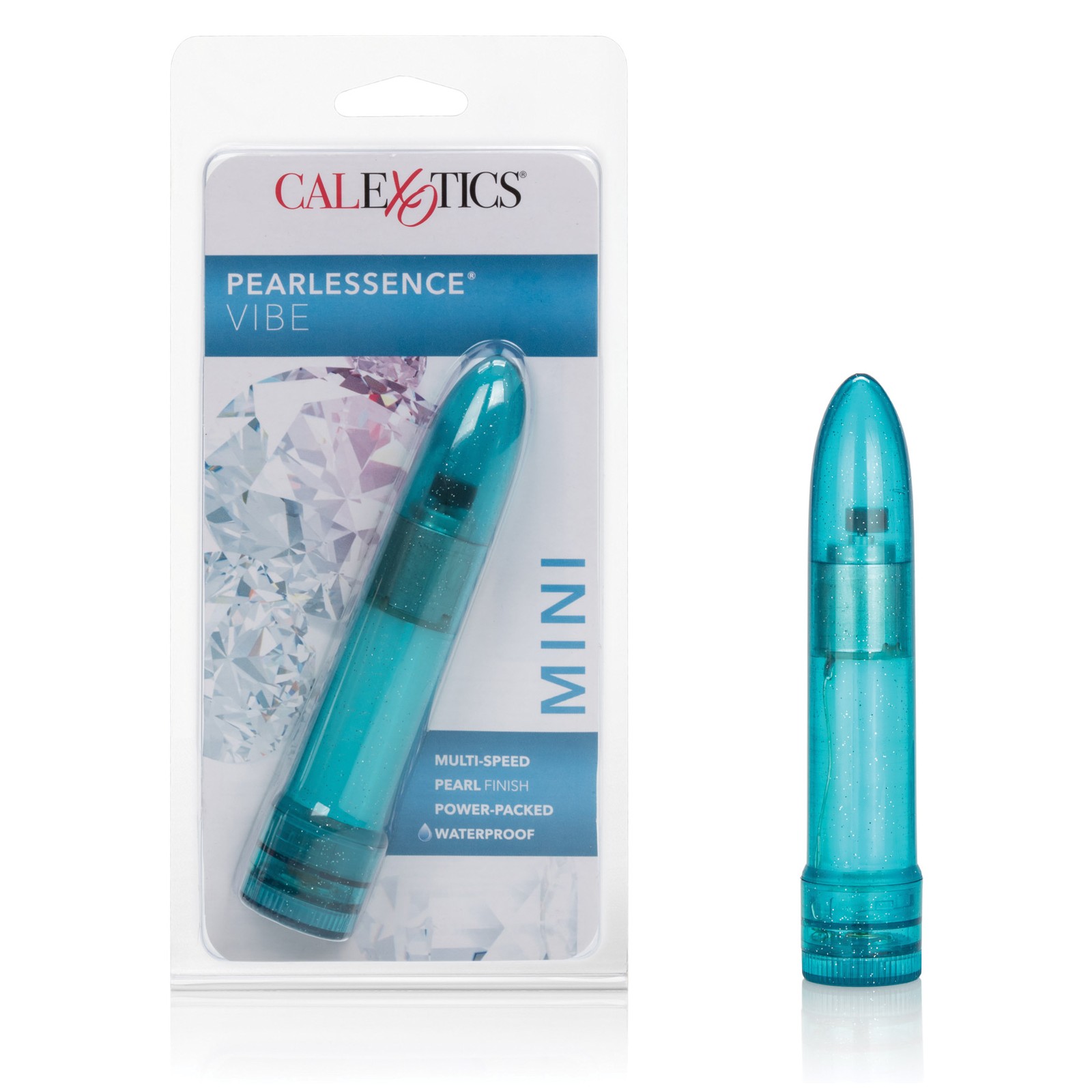 Mini Pearlessence Vibrator 4.5 inch Sky Blue