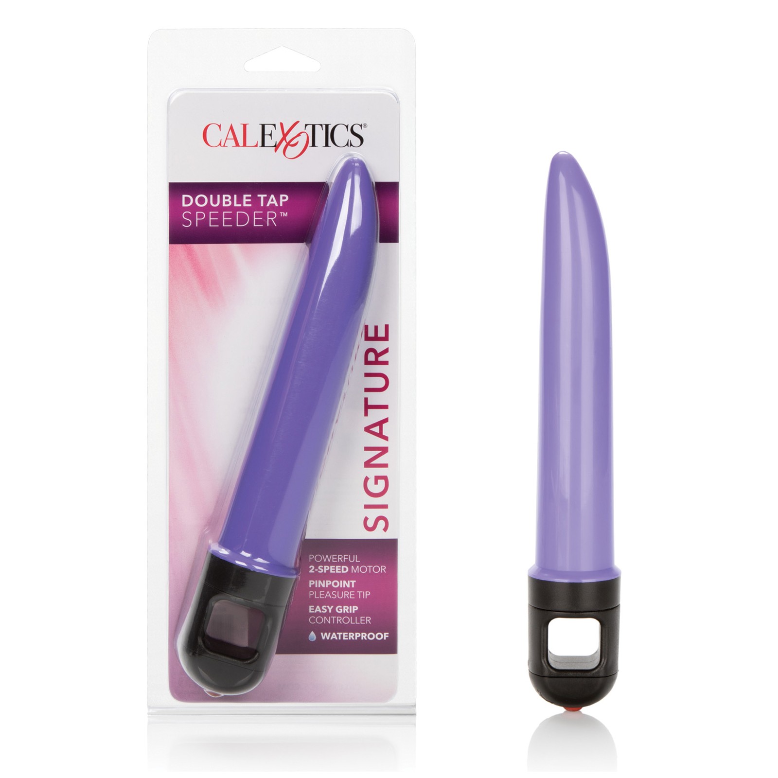 Double Tap Speeder 6.5 Inch Purple Vibrator for Intense Pleasure